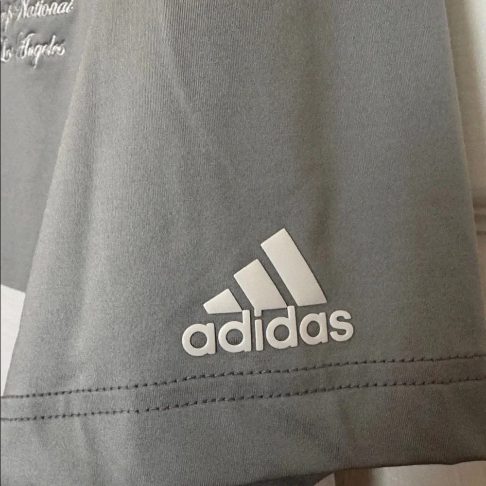 Adidas Golf Polo Gray with Logo “Trump National Los Angeles” CA LIV Size L READ